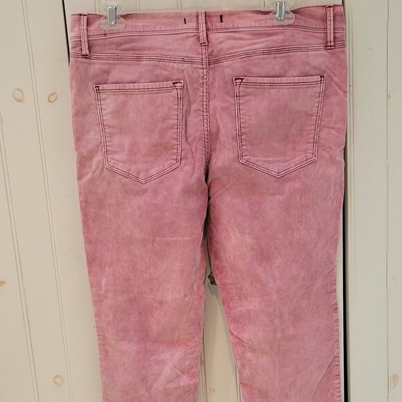 Free People low-rise Rose Pink Corduroy Jeans - Picture 3 of 7